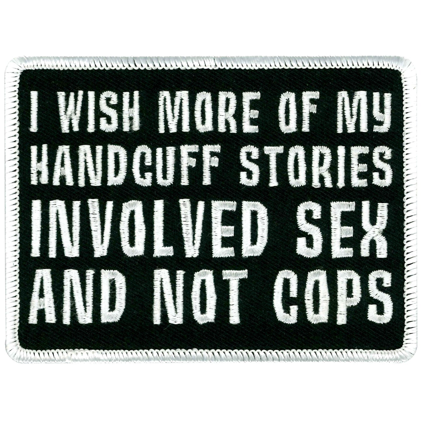 Hot Leathers Handcuff Stories Embroidered Patch - 4" x 3" - Iron-On or Sew-On - PPL9521