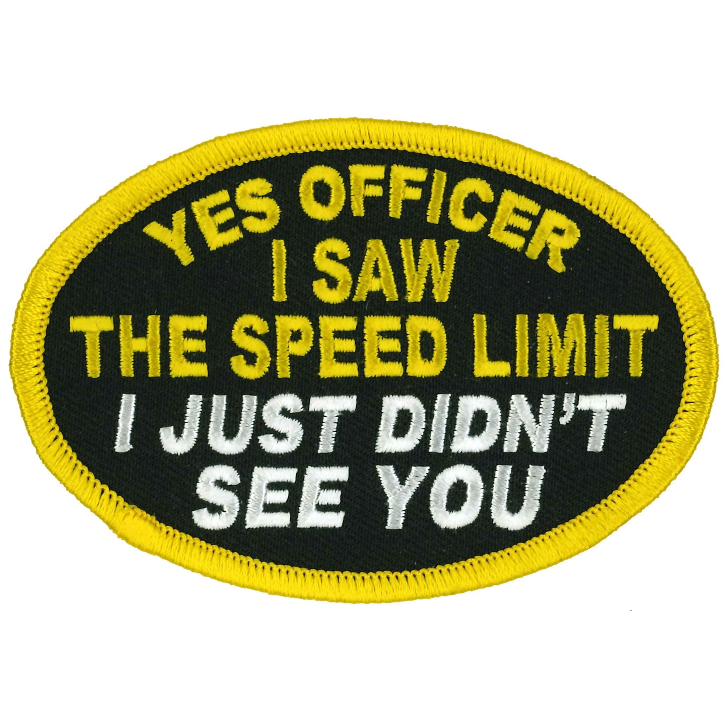 Hot Leathers Yes Officer 4" X 3" Patch