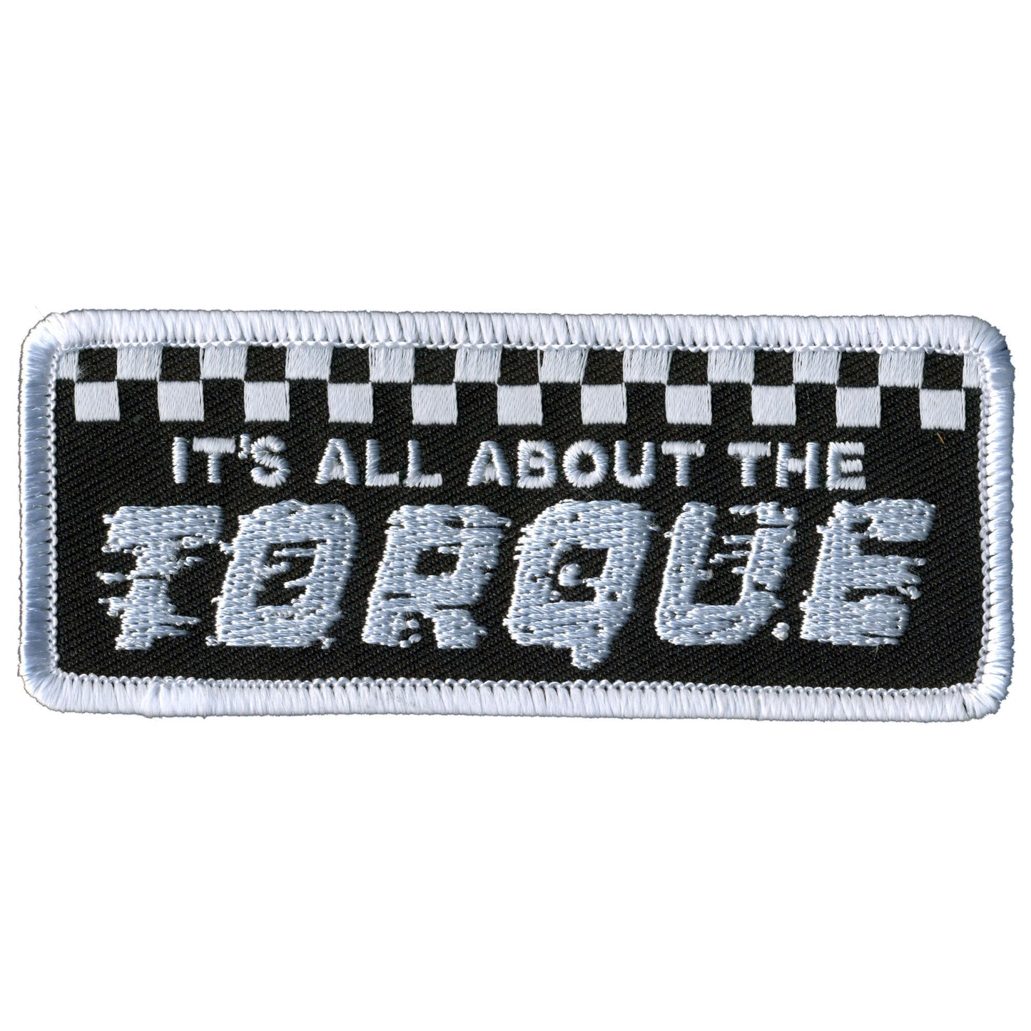Hot Leathers All About Torque Embroidered Patch - 4" x 2" - Iron-On or Sew-On - PPL9906