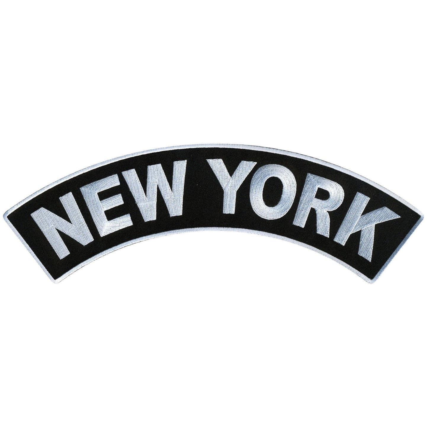Hot Leathers New York 12” X 3” Top Rocker Patch