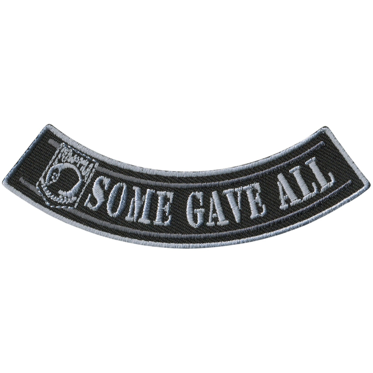 Hot Leathers Some Gave All 4” X 1” Bottom Rocker Patch