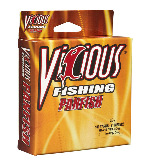 Vicious Panfish Hi-Vis Yellow Mono - 10 Lb Test