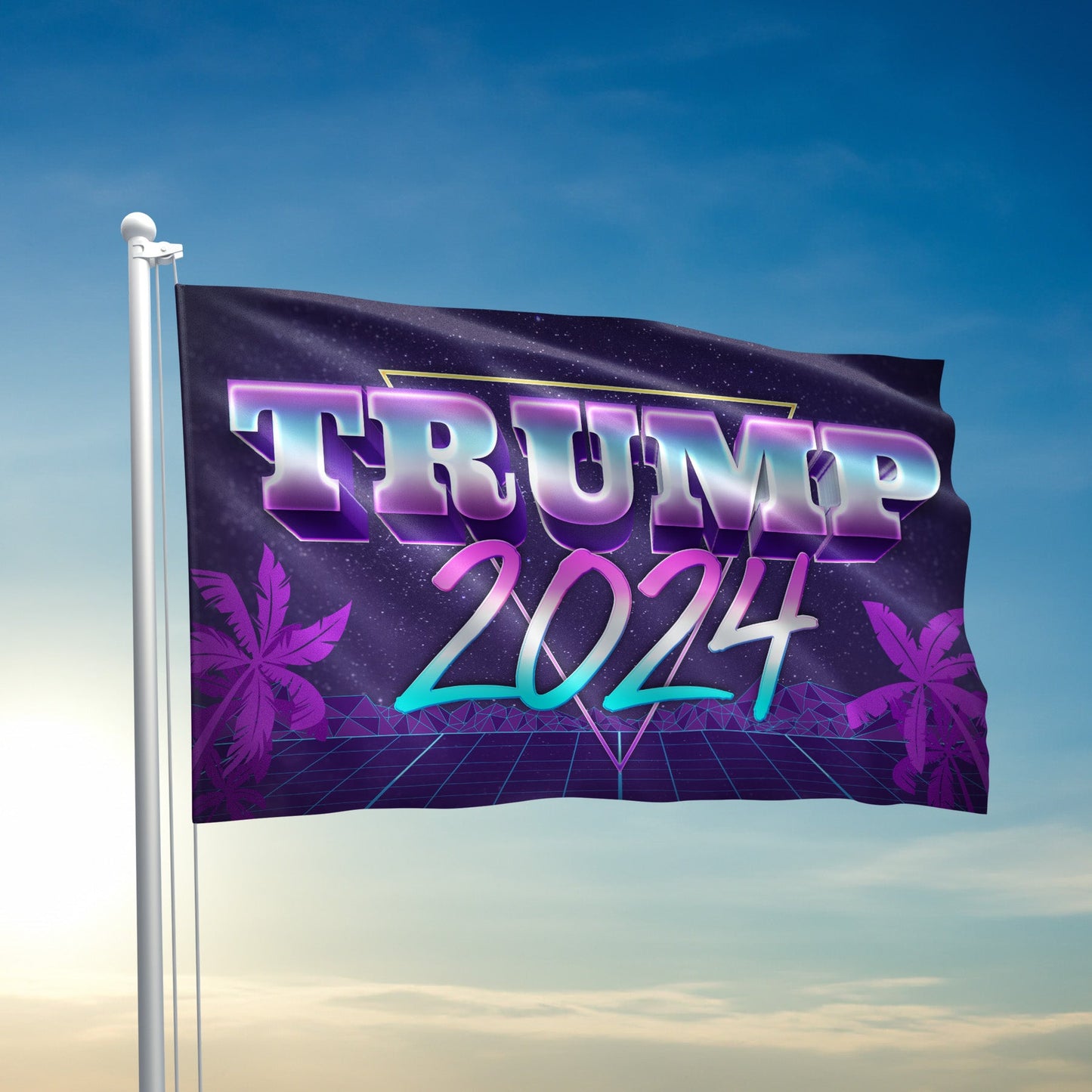 Trump 2024 Miami Vice Flag - 2354