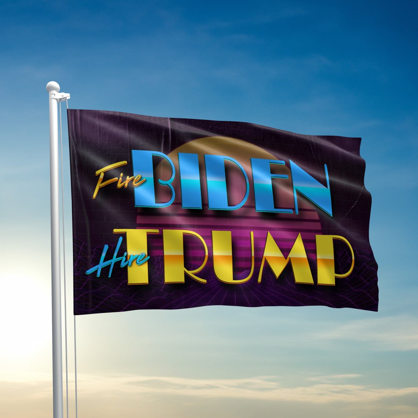Fire Biden Hire Trump Flag - 2368