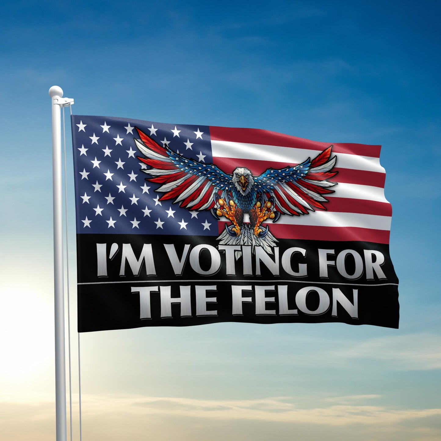 Im Voting for the Felon Flag - 2690