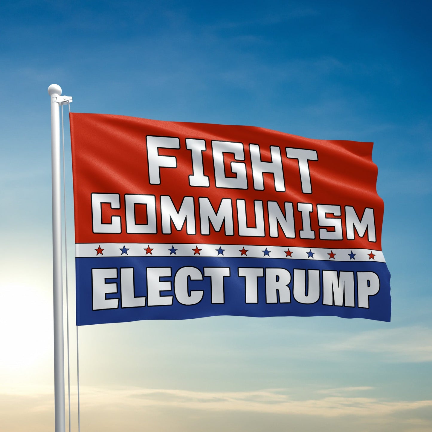 Fight Communism - Elect Trump Flag - 2950