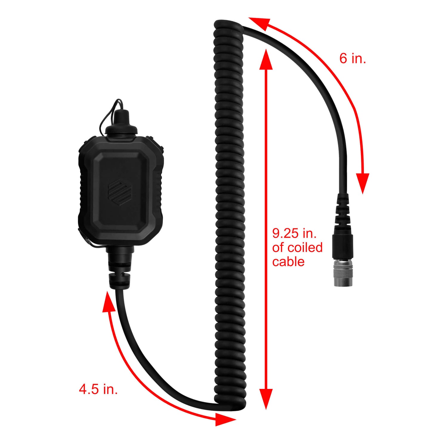 Tactical Mic / Invisible Tubeless Earpiece / Tactical PTT Kit w/ Quick Disconnect (Hirose) Adapter- Motorola: APX (Apex) Series, XPR Series, SRX2200, & More