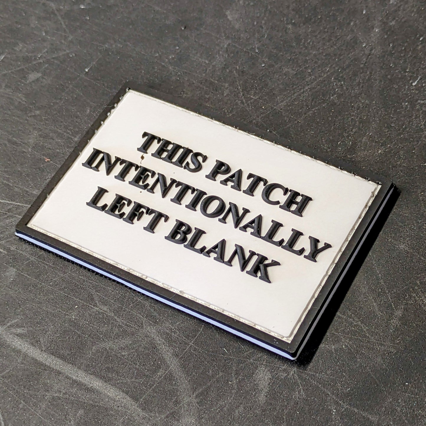 Intentionally Left Blank - PVC Patch