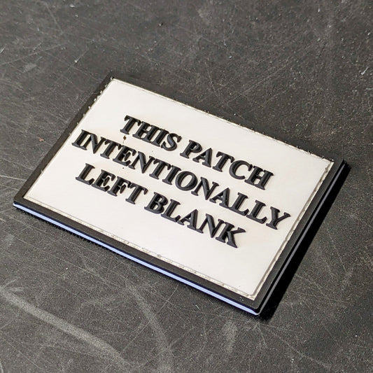 Intentionally Left Blank - PVC Patch