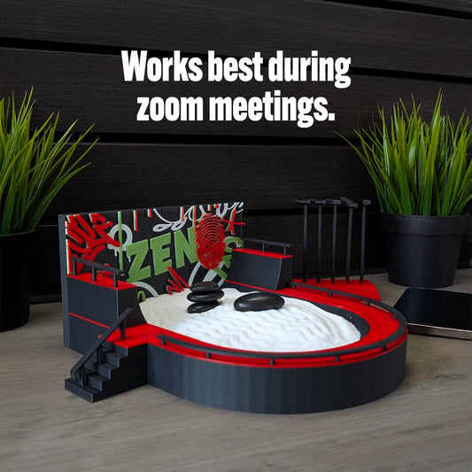 ADG42 Desktop Skatepark Zen Garden with Graffiti