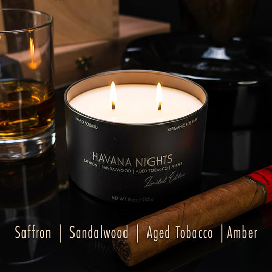 10oz Dual-Wick Candles for Men | Masculine | Hard Shell Gift Box