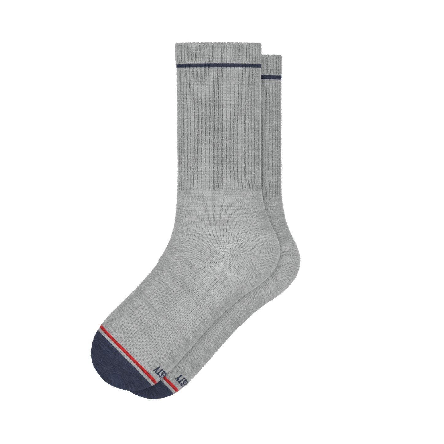 The Pebble | Grey Heel Hammock™ Crew Socks