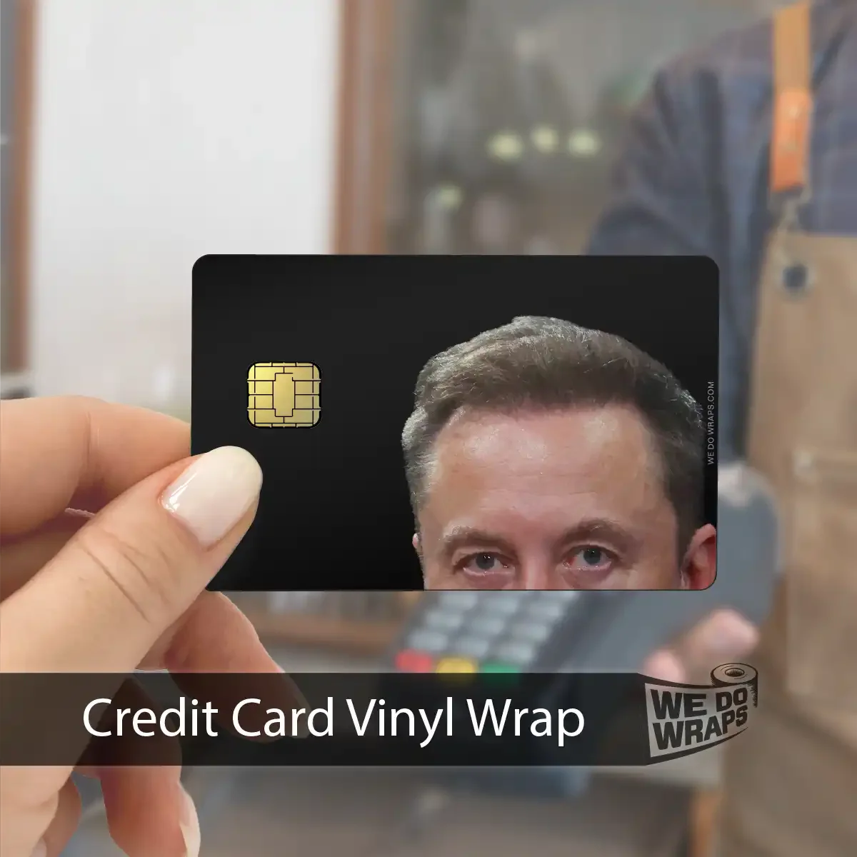 Peekaboo Elon Meme | NFC Key Card Wrap