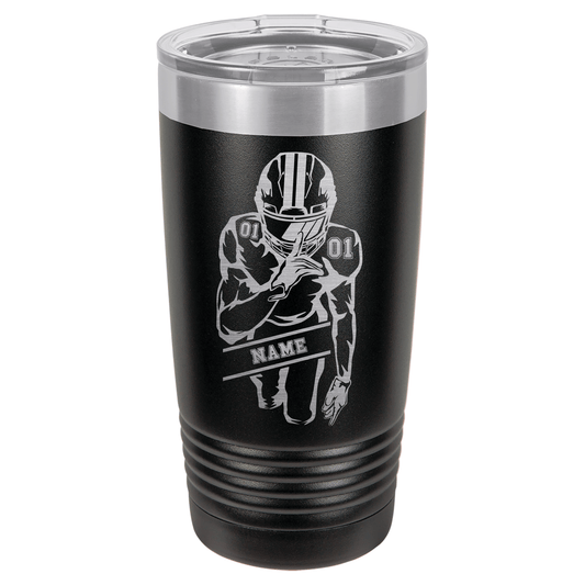 Football Player #1 | ENGRAVED Polar Camel Tumbler