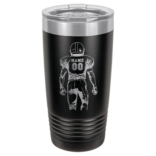 Football Player #2 | ENGRAVED Polar Camel Tumbler