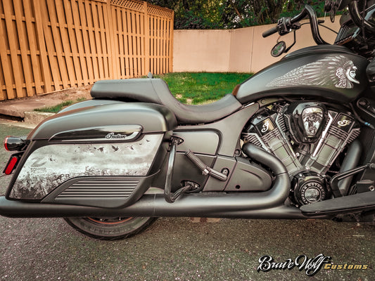 TAB Performance Zombie Saddlebag Decals for Challenger/Pursuit (White)