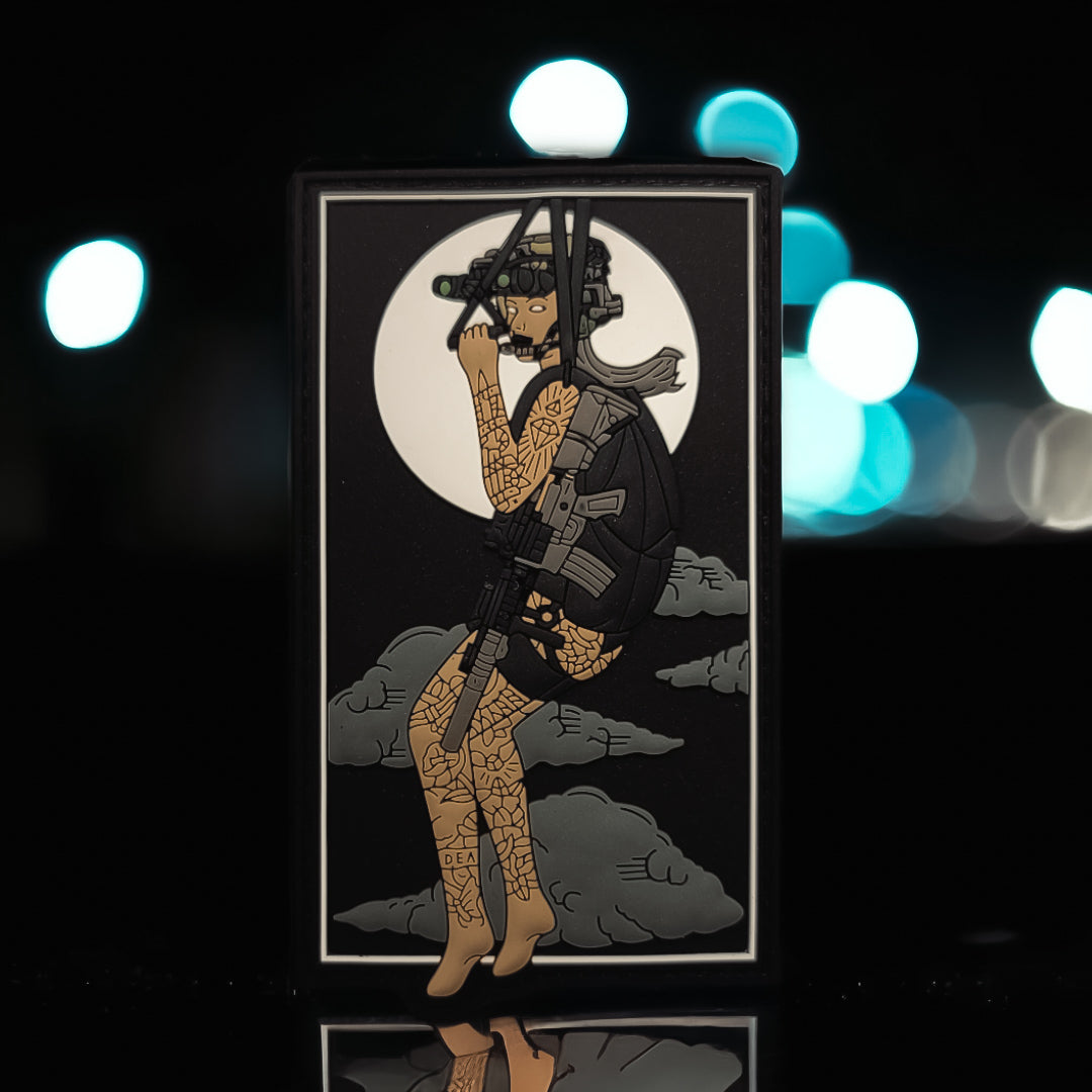 Aero Goddess - 4"x 3" PVC Velcro Morale Patch