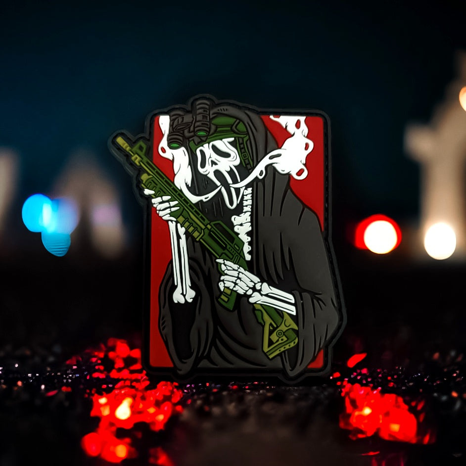 Ghost Face Tactical - Scream - 4" x 3" PVC Velcro Morale Patch