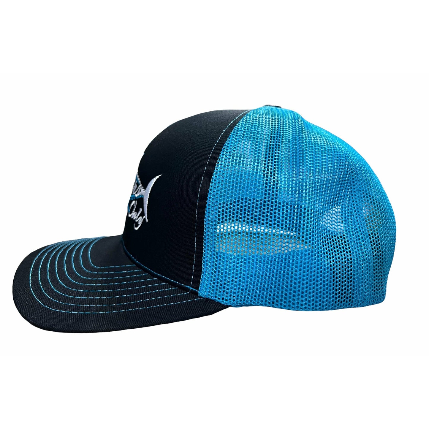 Stealth Trucker Snapback - Black/Neon Blue
