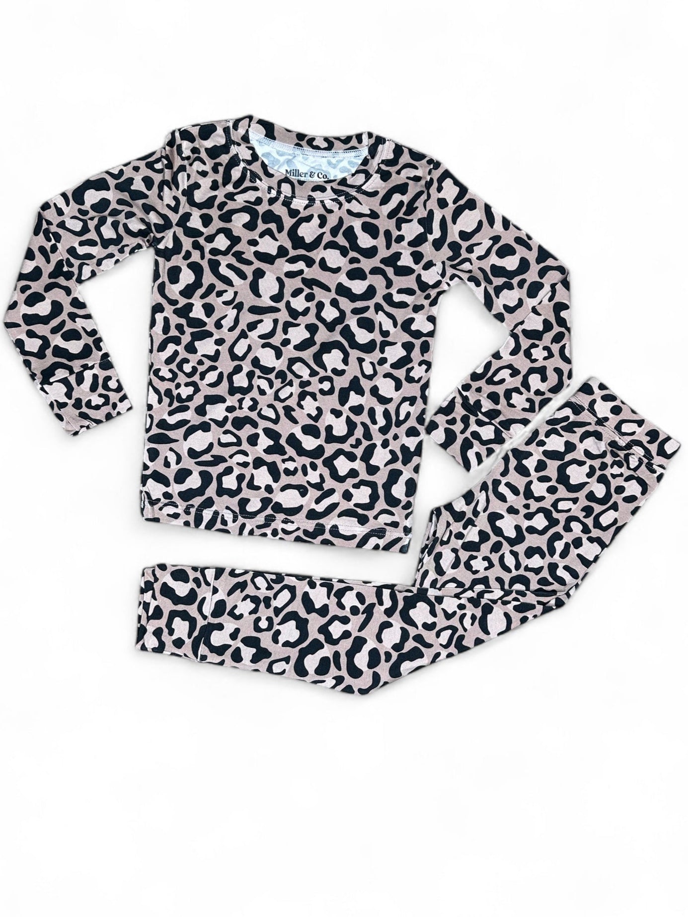 Bamboo Adult Two Piece Pajama Set, Leopard