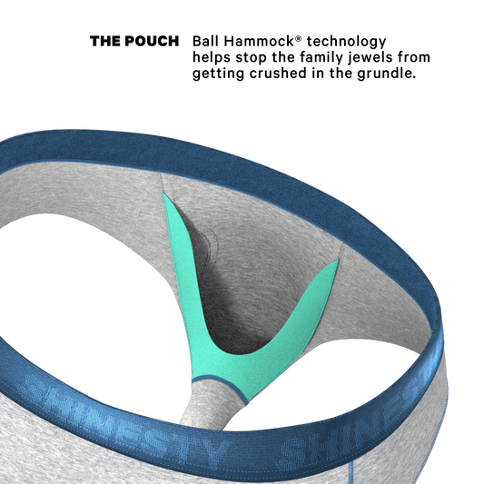 The Physical Education | Heather Grey and Blue Ball Hammock® Pouch Underwear Briefs