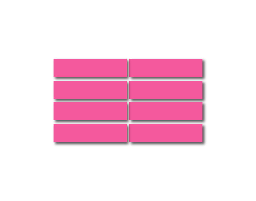 PINK REFLECTIVE HELMET BAR 8 PACK