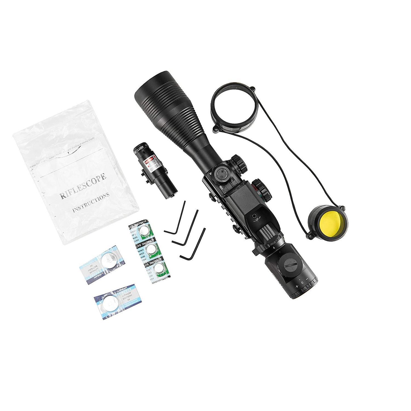 Pinty Nova 3-in-1 4-12x50 SFP Rifle Scope Combo