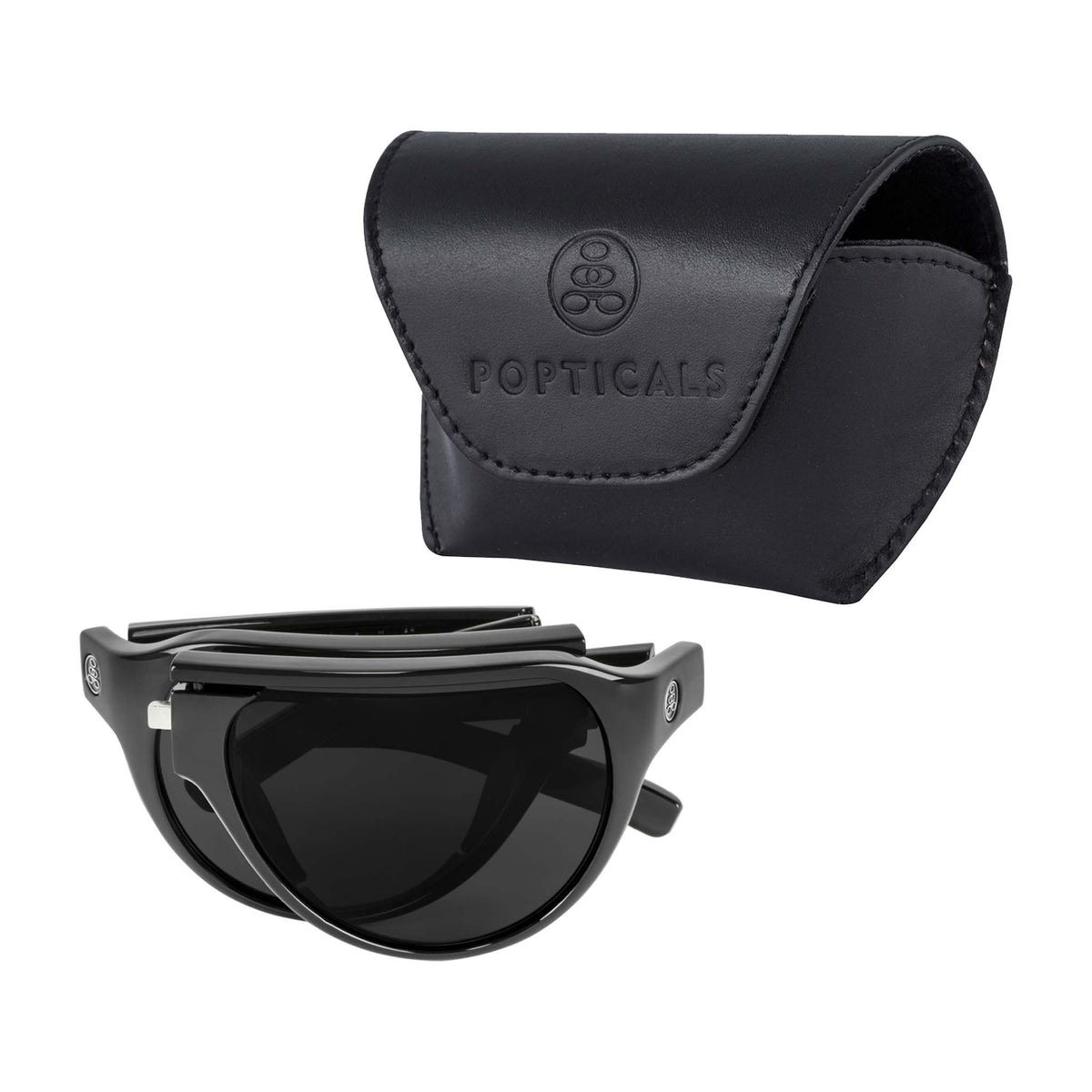 POPAIR Aviators | Gloss Black | Polarized Gray | Popticals