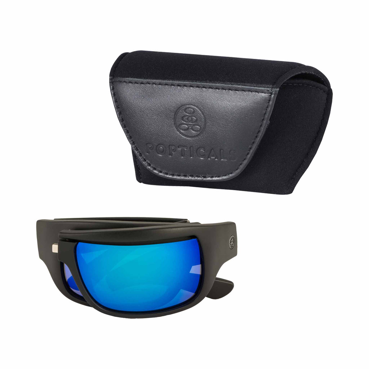 POPH2O | Matte Black | Polarized Gray/Blue Mirror | Popticals