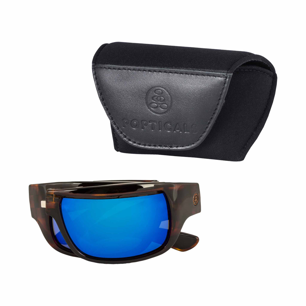 POPH2O | Gloss Tortoise | Polarized Gray/Blue Mirror | Popticals