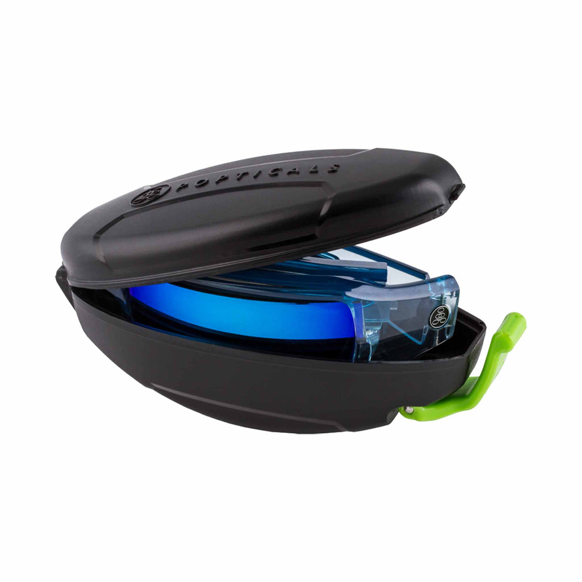 POPSIGN | Gloss Blue/Clear Crystal | Polarized Gray/Blue Mirror | Popticals