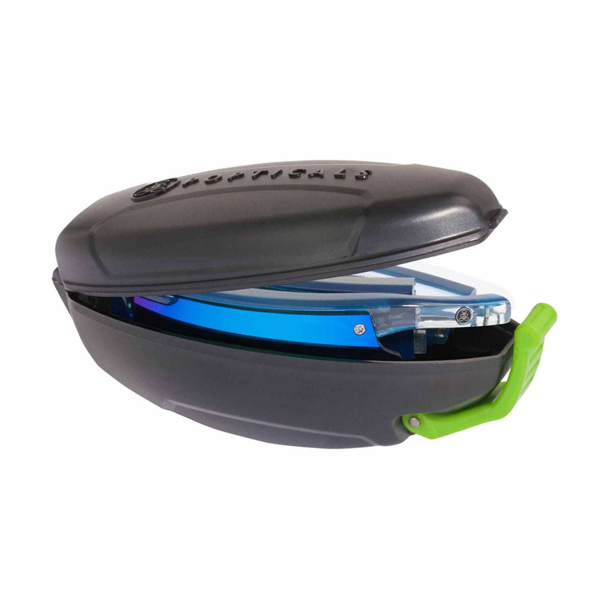 POPTRAIL | Small Gloss Blue/Crystal | Polarized Gray/Blue Mirror | Popticals