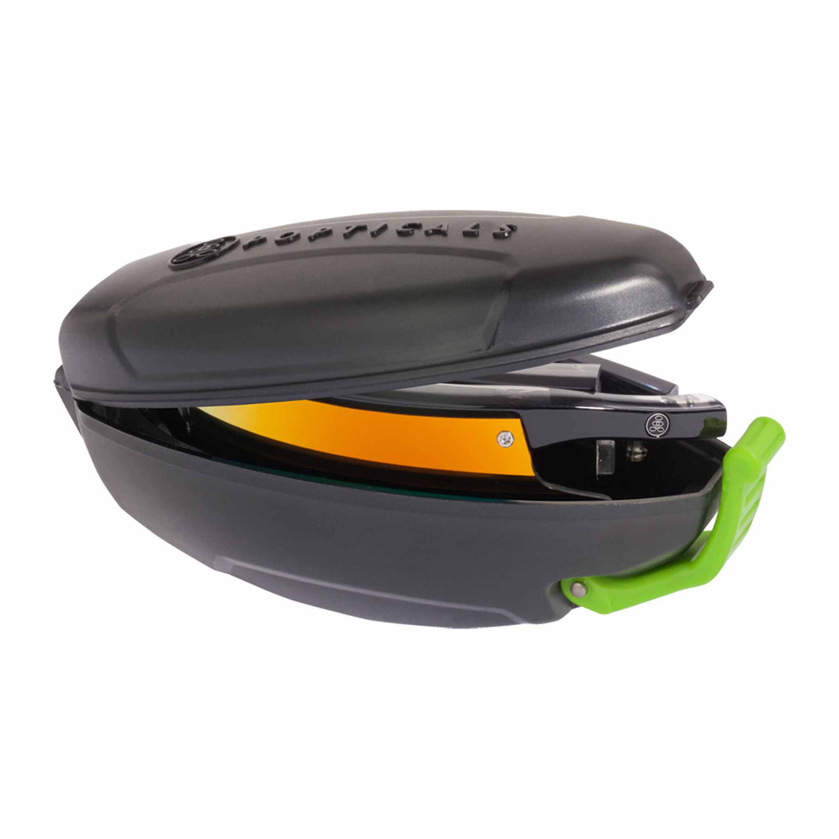 POPEDGE | Small Gloss Black/Crystal | Polarized Gray/Orange Mirror | Popticals