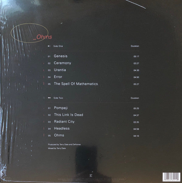 Deftones - Ohms Vinyl LP Record