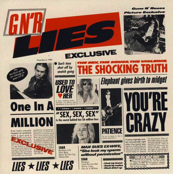 GUNS N' ROSES - G N' R Lies CD