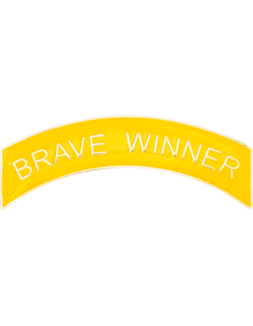 ROTC Metal Arc Tab BRAVE WINNER