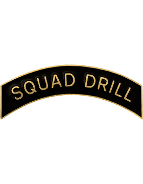 ROTC Metal Arc Tab - SQUAD DRILL