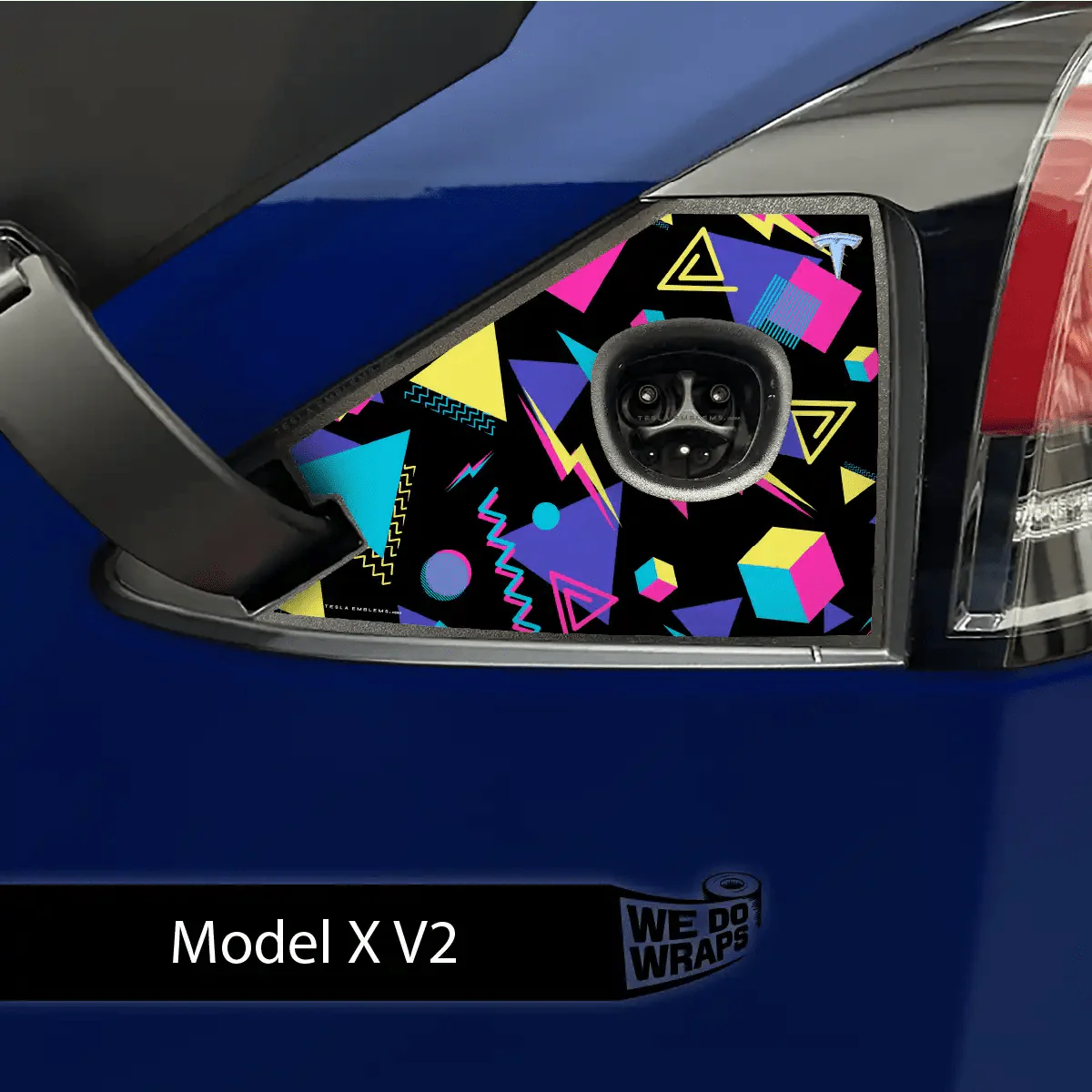 Rad 80s Tesla Charge Port Wrap | Model X