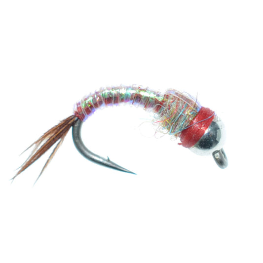 Bead Head Rainbow Warrior Midge Assortment - Silver Bead Head - 3 Each of 3 Sizes 14, 16, 18