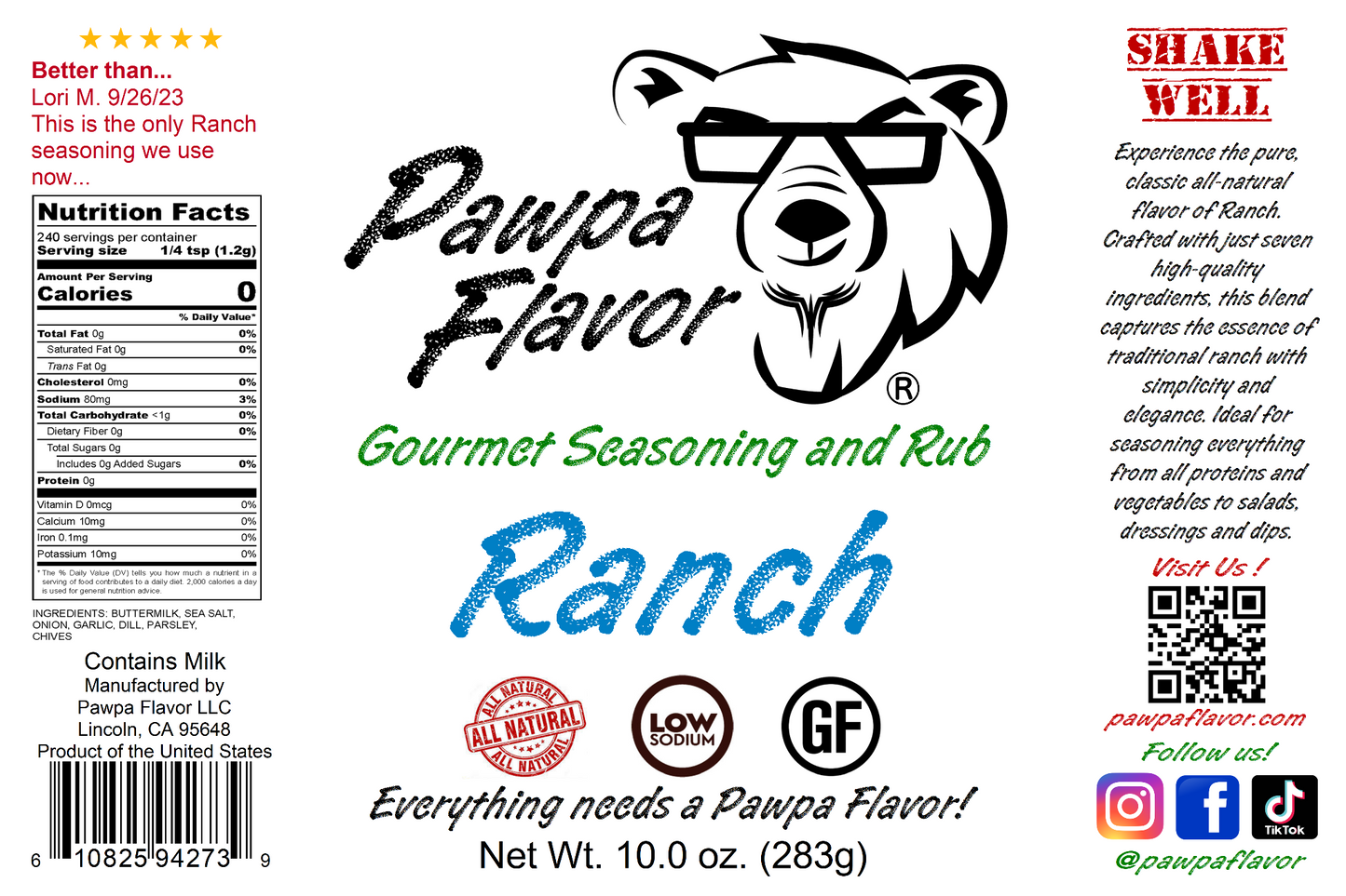 Pawpa Flavor Ranch