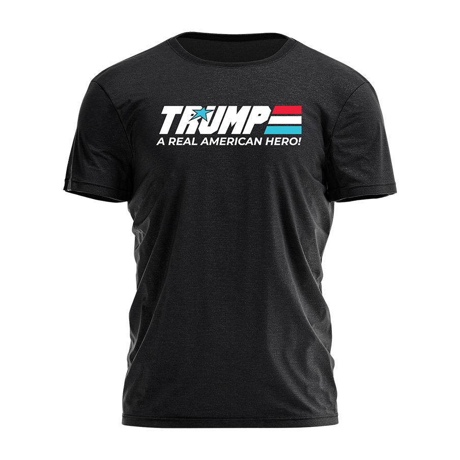 Trump A Real American Hero Tee - 2537