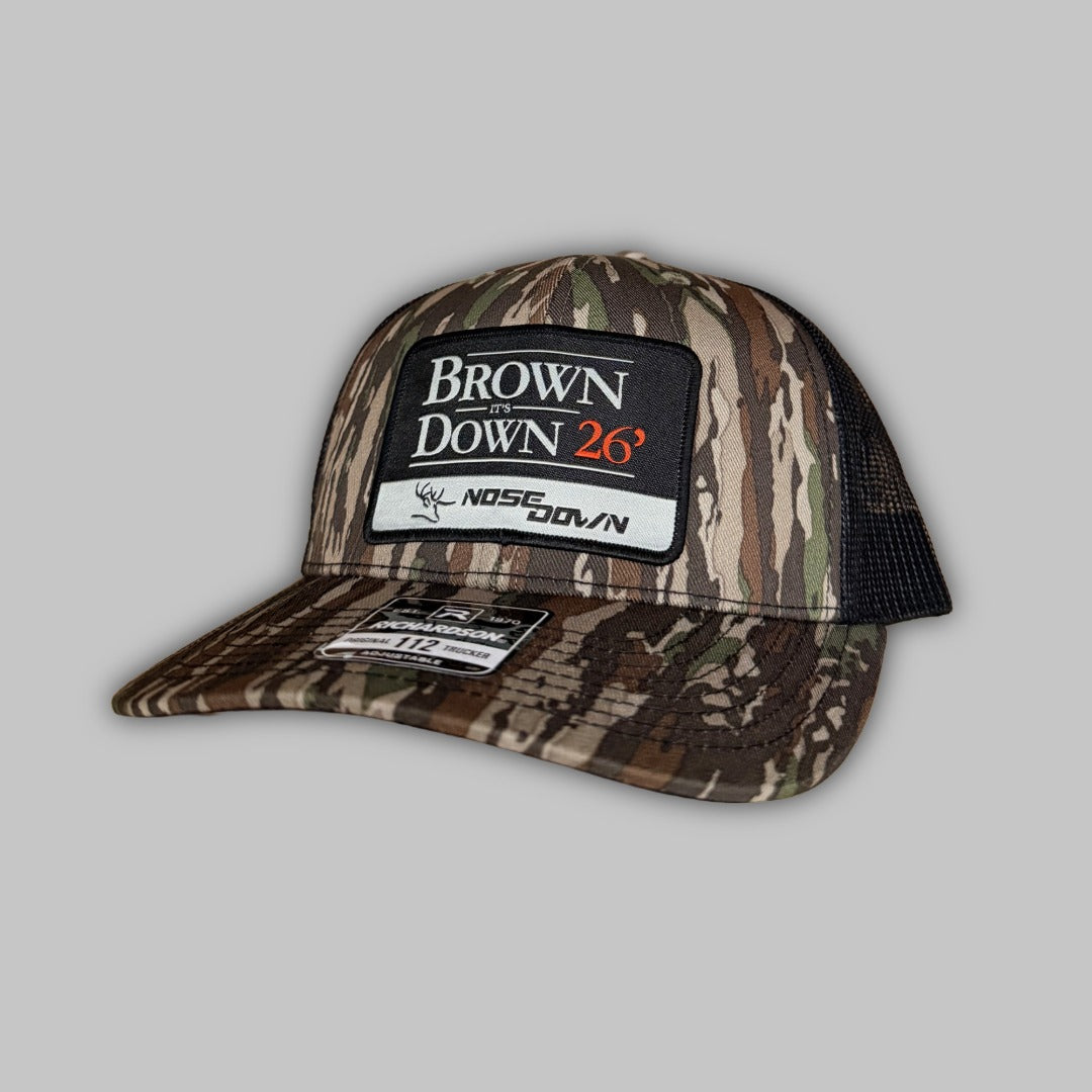 Brown Down 26 Woven Trucker