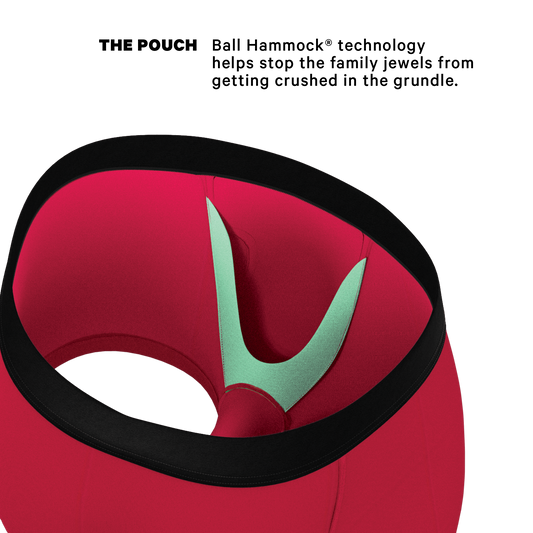 The Red Velvet | Dark Red Ball Hammock® Pouch Trunks Underwear
