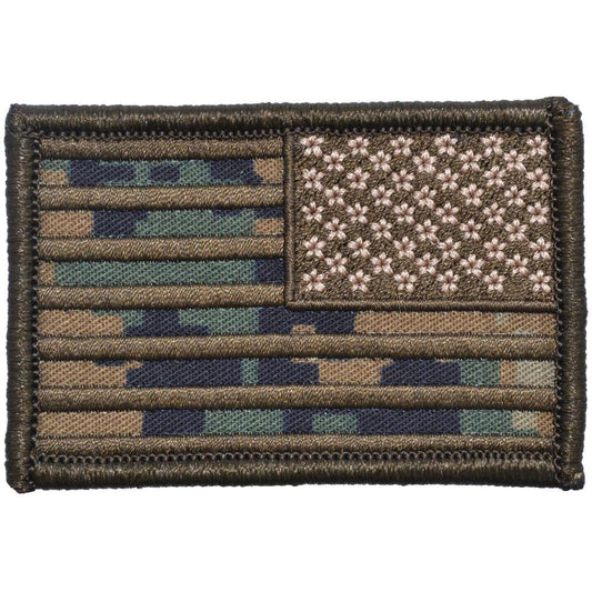 US Flag - 2x3 Patch - MARPAT Woodland