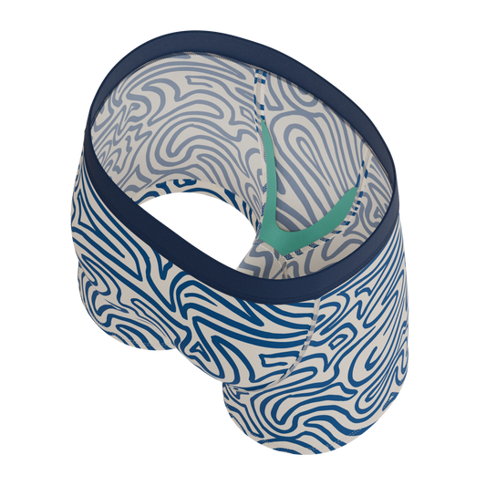 The Rio Grande | Abstract Navy Line Boy's Boxer Briefs