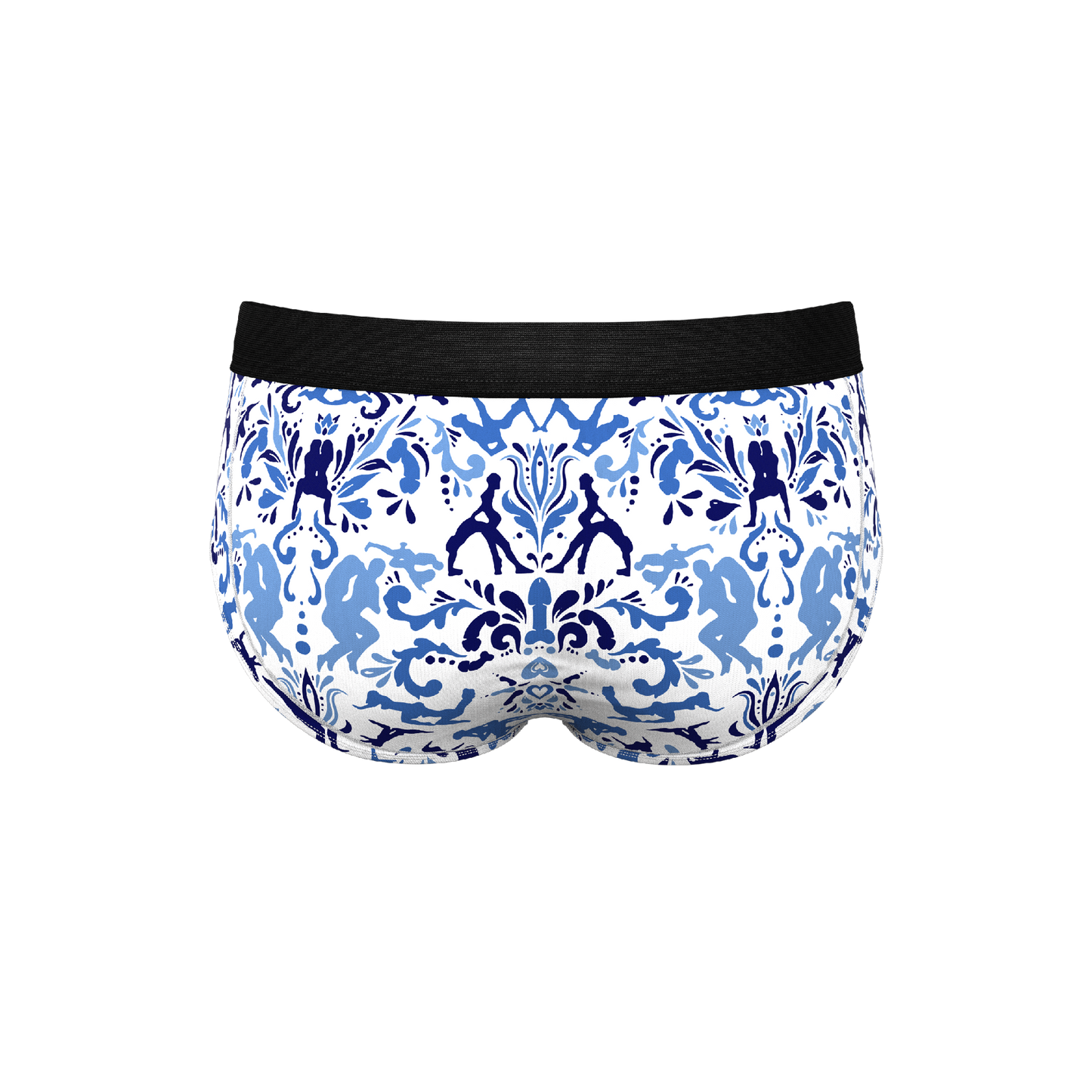 The Risqué Rorschach | Blue Willow Ball Hammock® Pouch Underwear Briefs
