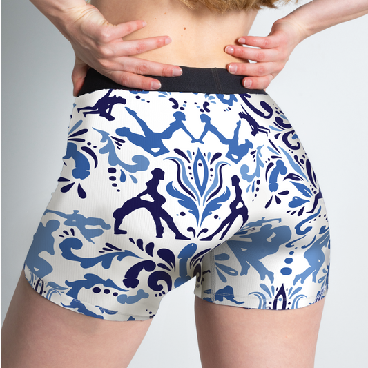 The Risqué Rorschach | Blue Willow Women’s Boxers