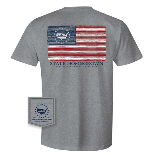 Rustic US Flag Tee