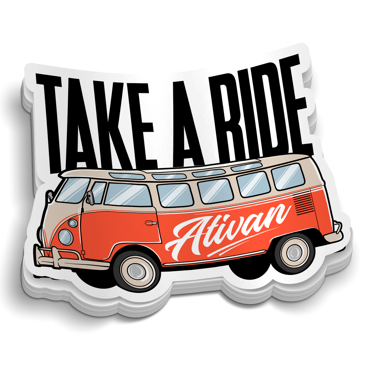 Take A Ride Sticker