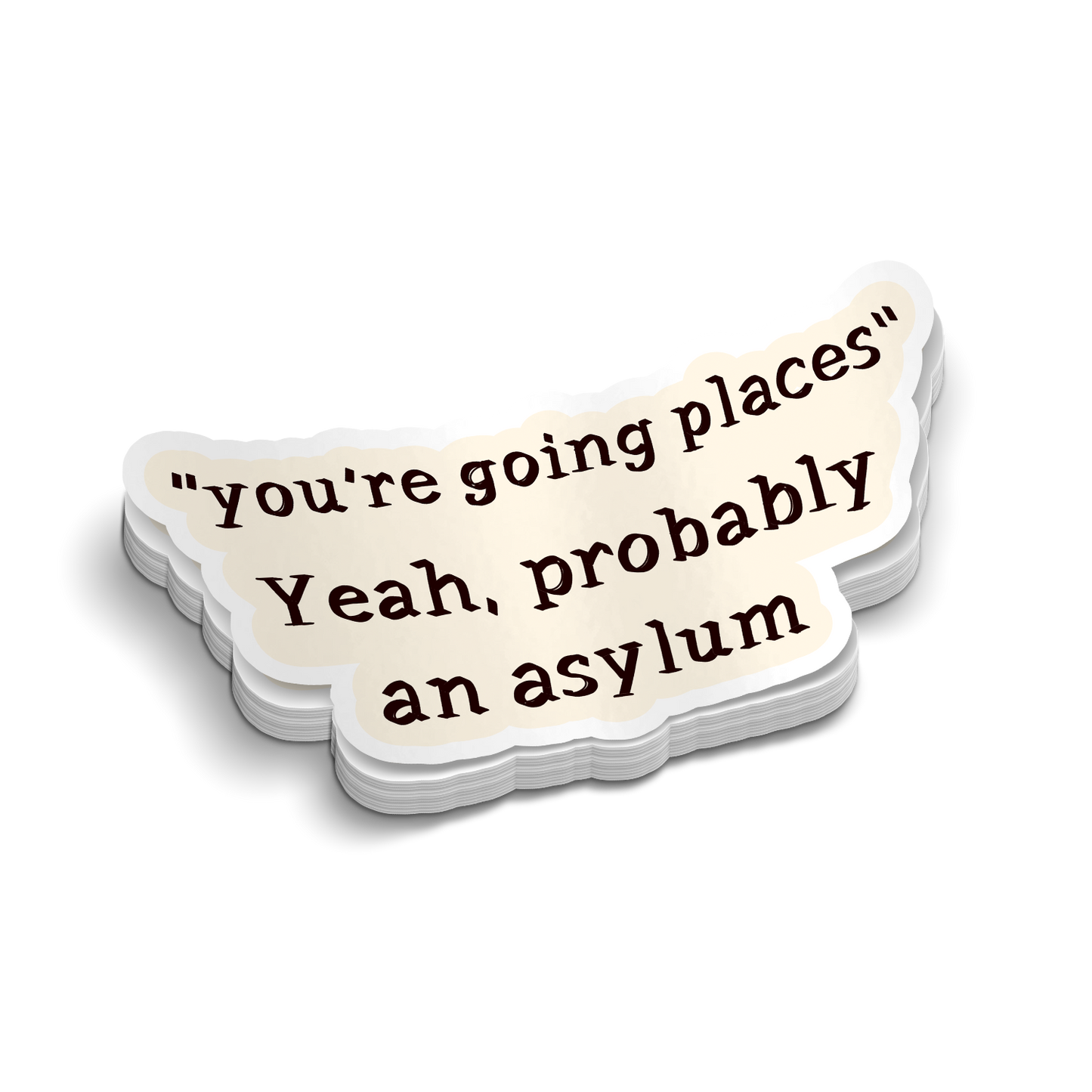 Asylum - Funny Laptop Stickers